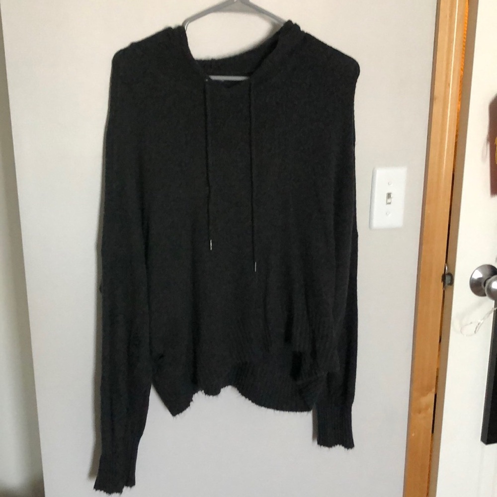 American Eagle Distressed Hoodie Sweater